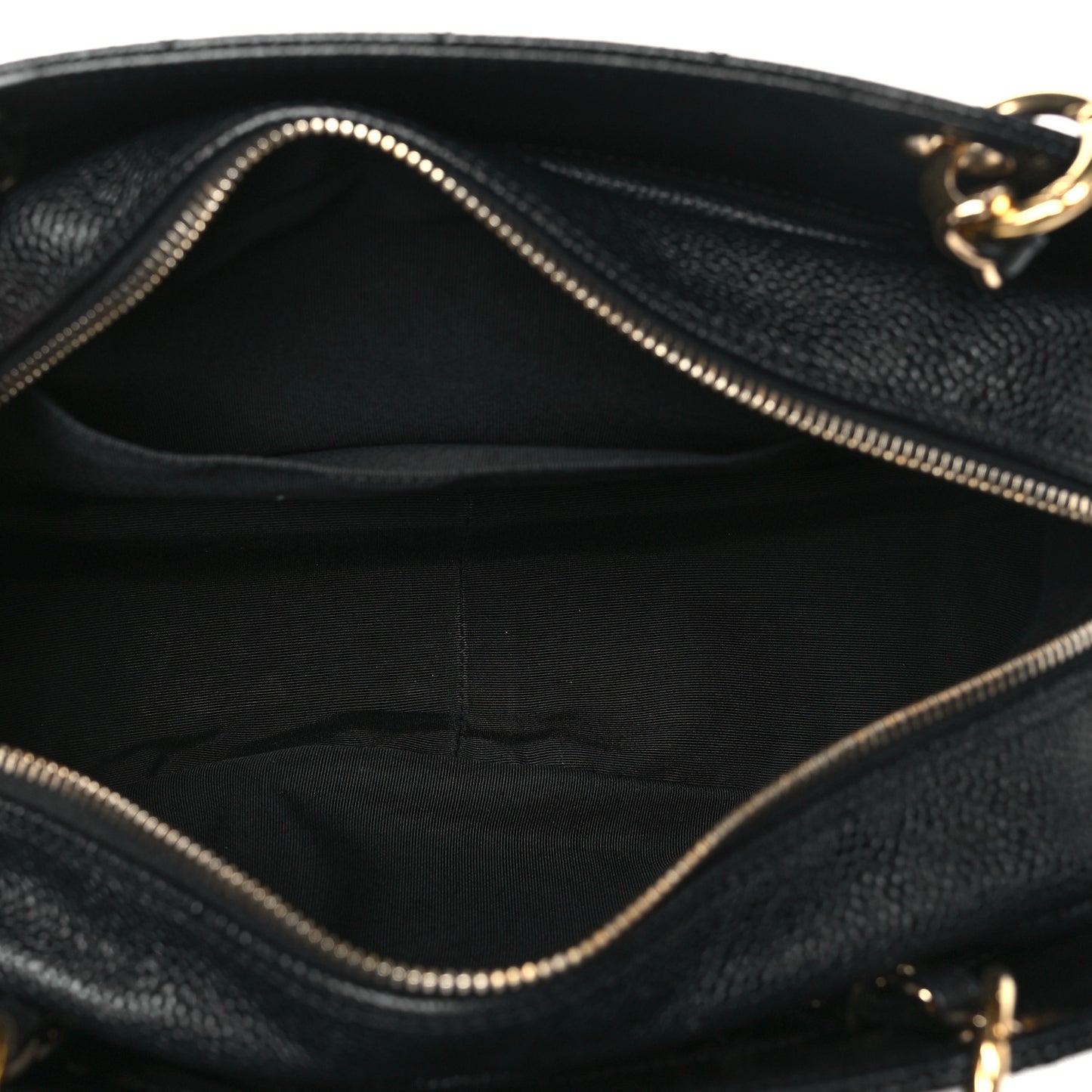 Caviar Quilted Petit Timeless Tote PTT Black