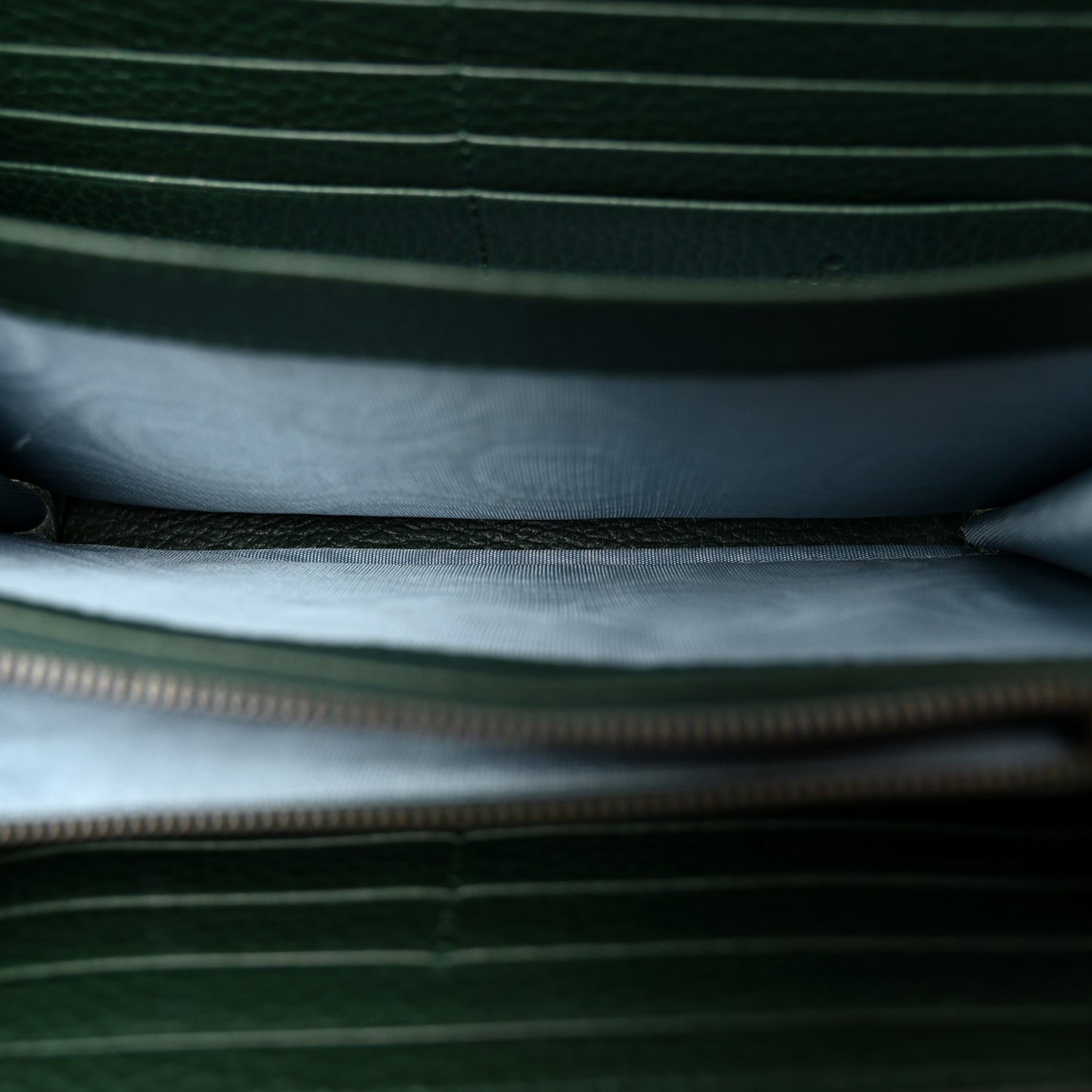 Calfskin Garden Dionysus Chain Wallet Emerald