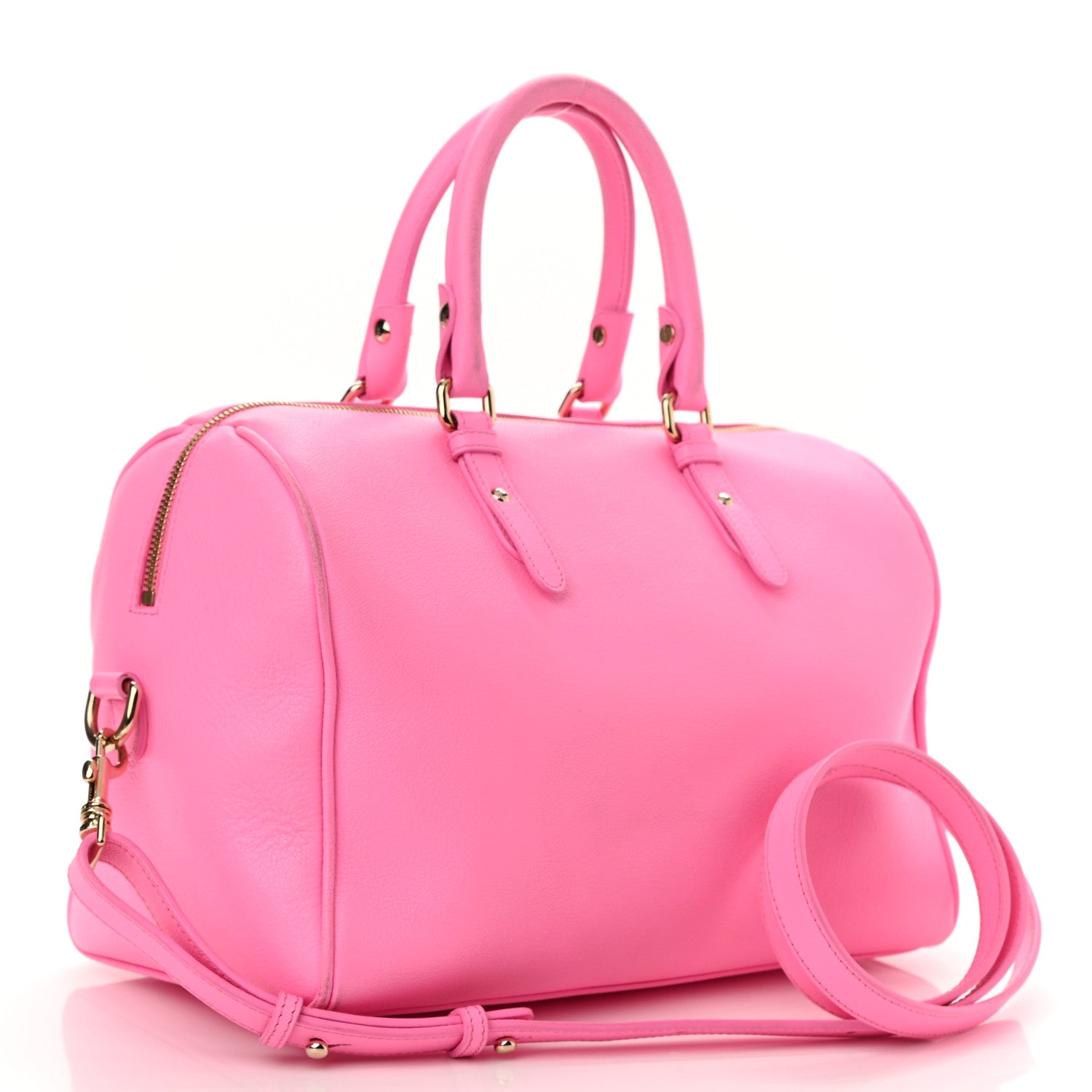 Versace Calfskin Palazzo Duffle Bag Pink 3 of 10