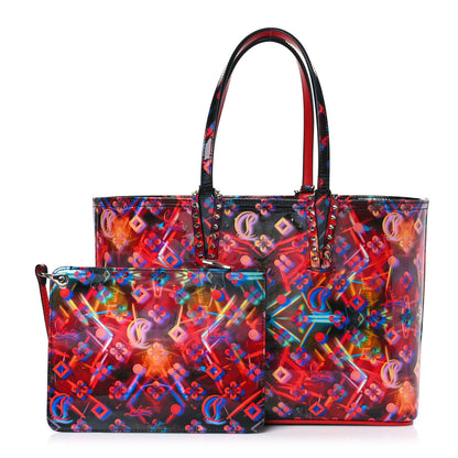 Christian Louboutin Patent Calfskin Small Discolaser Cabata Tote Multicolor 1 of 9