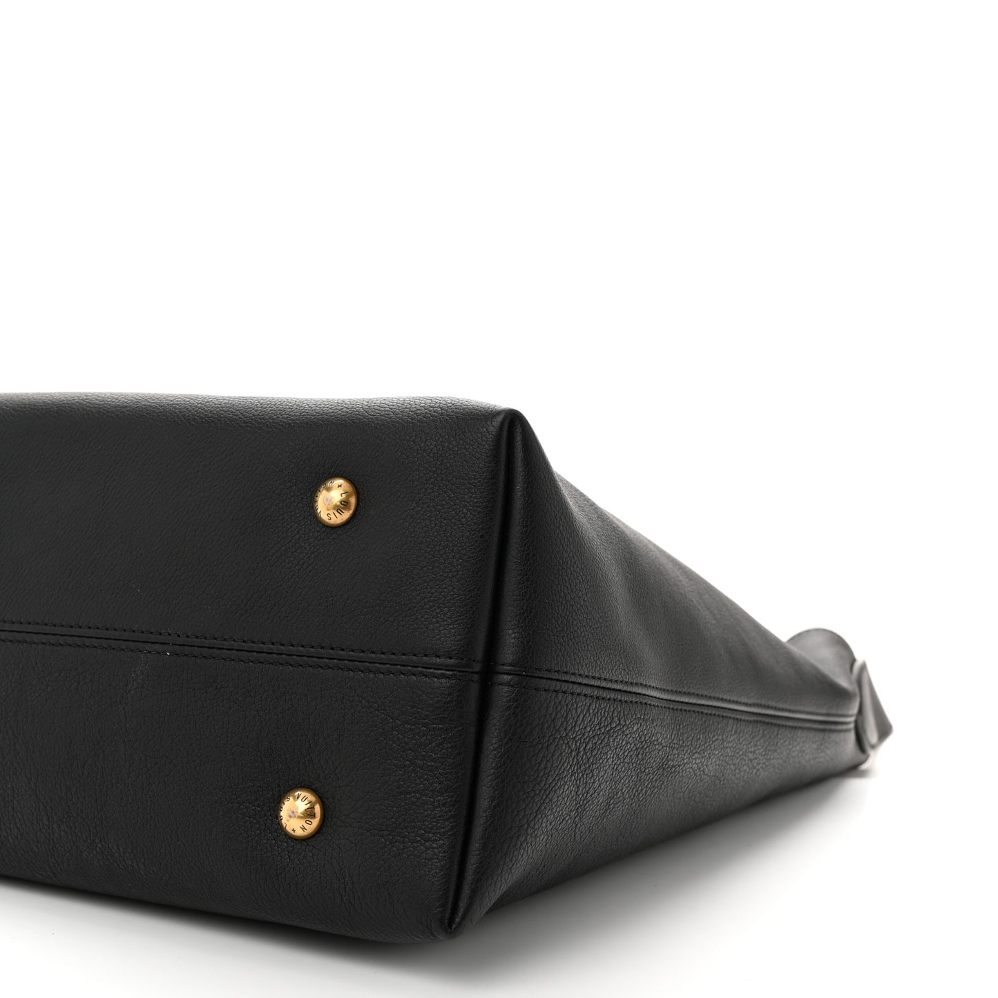 Grained Calfskin Low Key Hobo MM Black