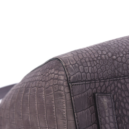 Givenchy Nubuck Crocodile Embossed Medium Antigona Brown 9 of 18