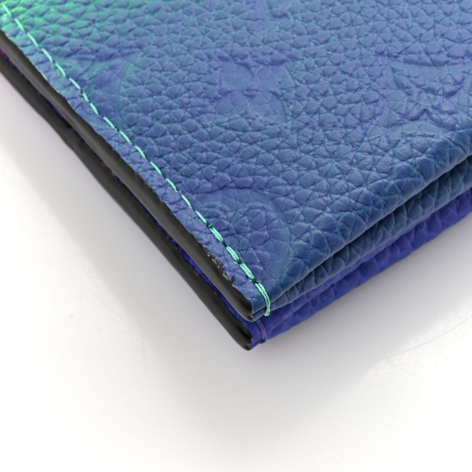 Louis Vuitton Taurillon Illusion Trio Pouch Bleu Rose 12 of 13