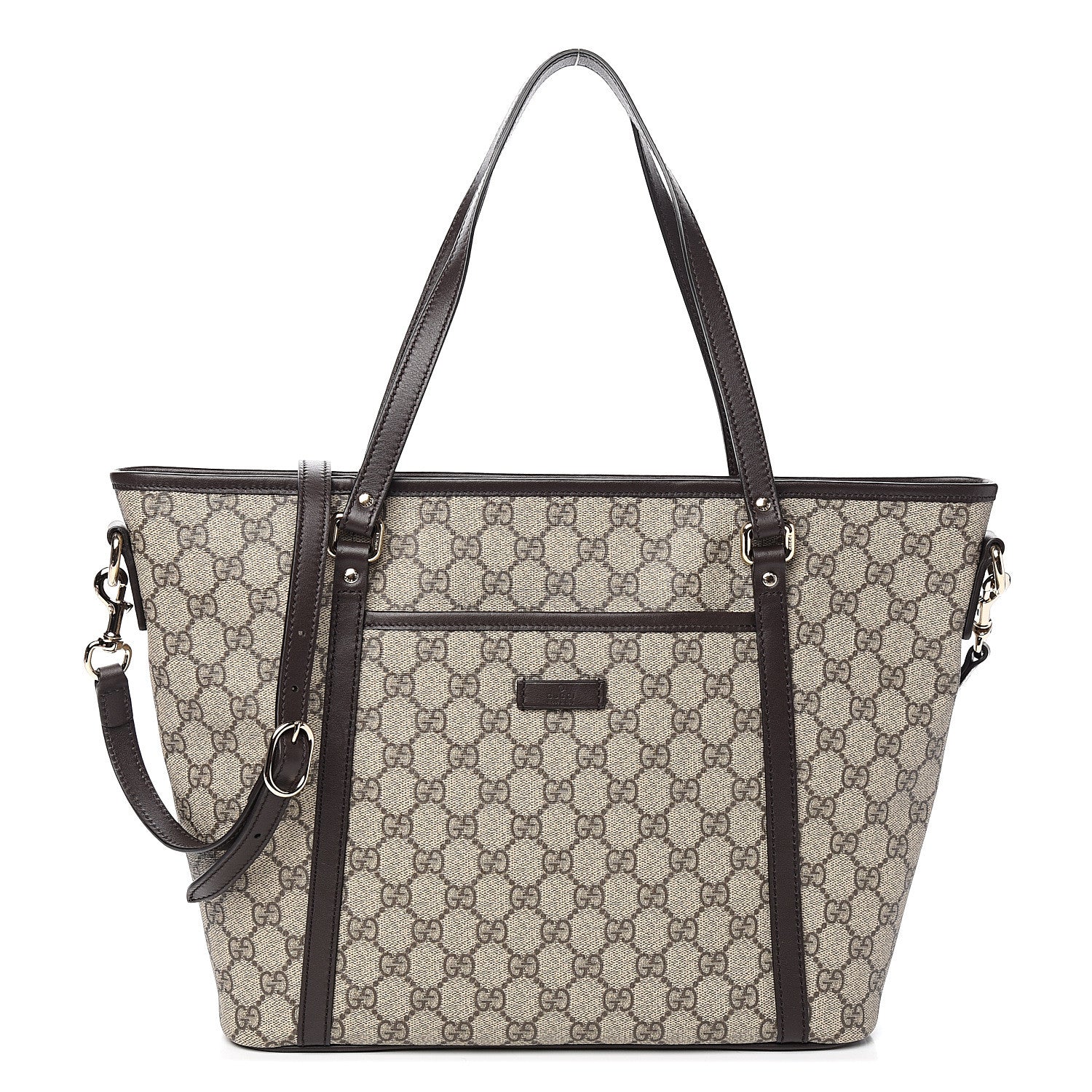 Gucci GG Supreme Monogram Medium Joy Tote Dark Brown 1 of 9