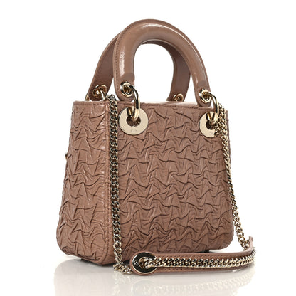 Christian Dior Lambskin Gathered Mini Lady Dior Fard 3 of 8