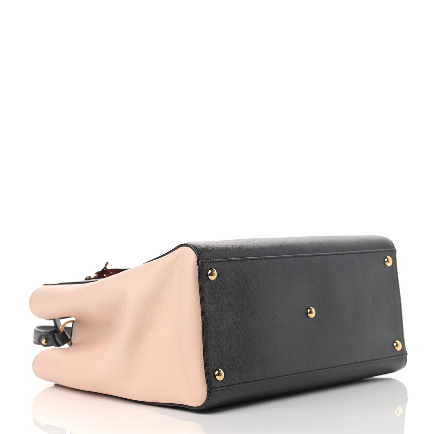 Vitello Elite Bi-Color Regular 2Jours Tote Black