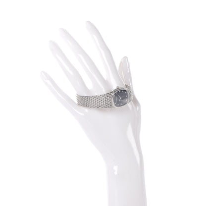 Audemars Piguet 18K White Gold Diamond 22mm Cobra Quartz Watch Black 2 of 8