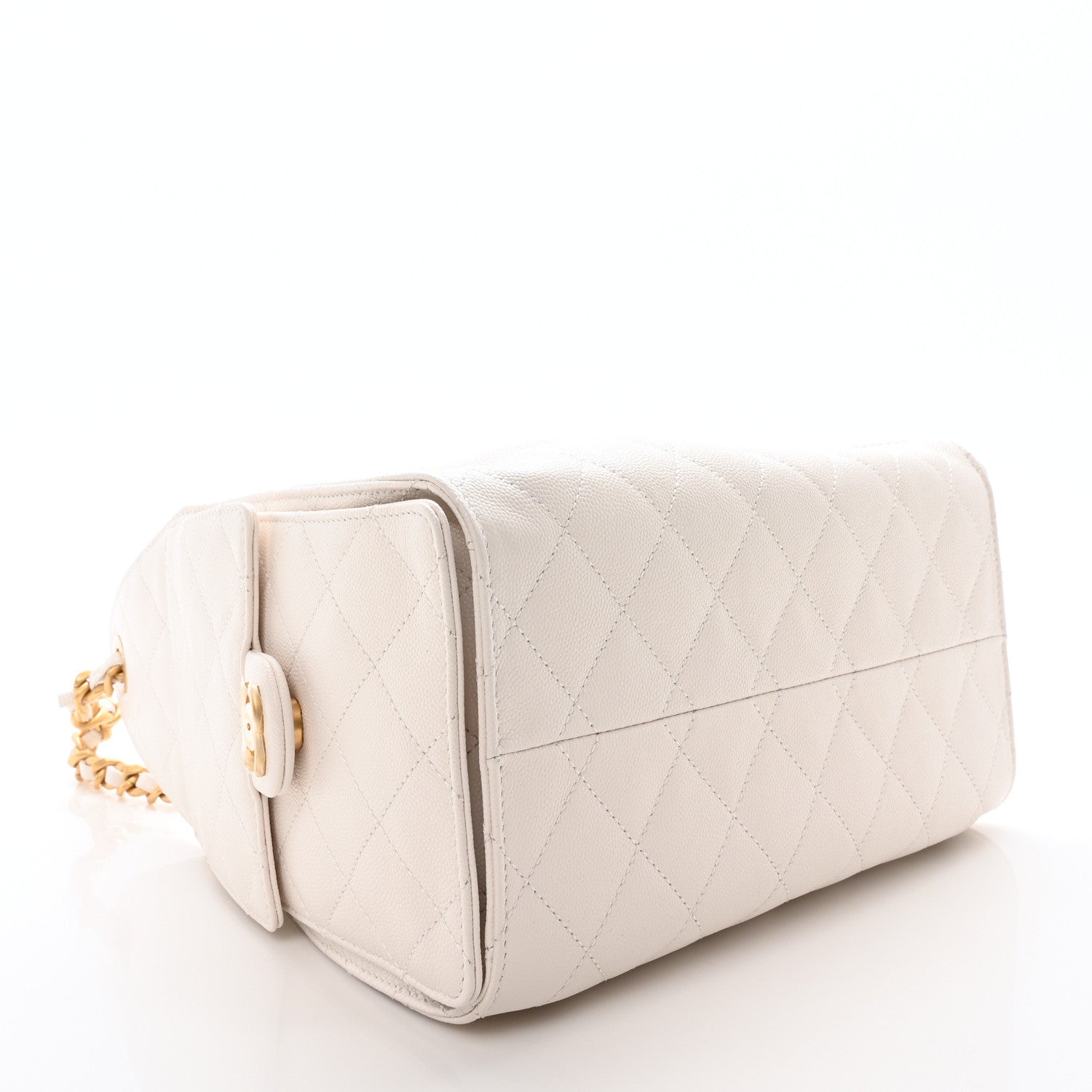 Chanel Caviar Quilted Small Chanel 25 Handbag White 4 of 11