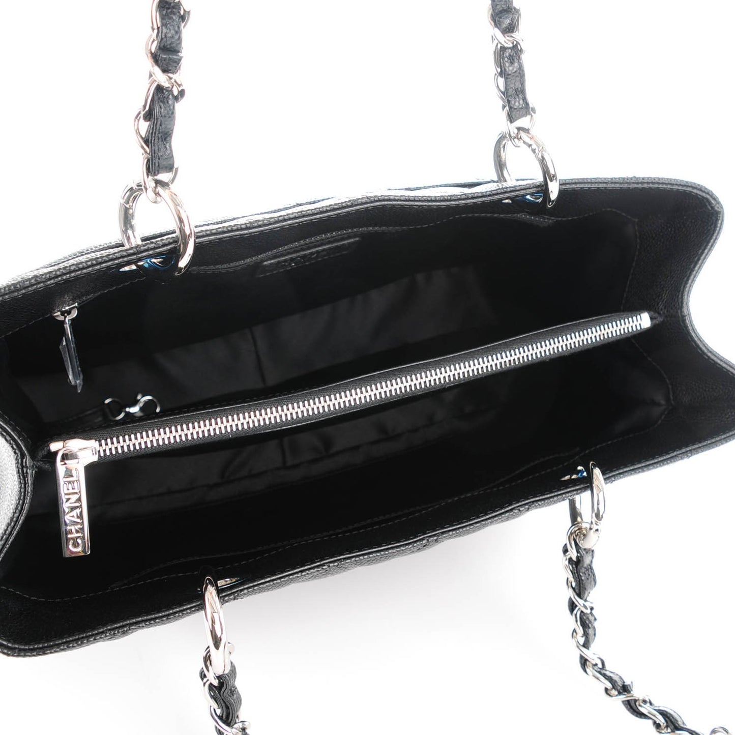 Caviar Quilted Grand Shopping Tote GST Black