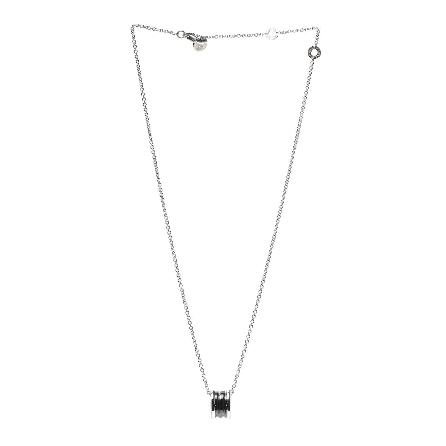 Bulgari Sterling Silver Ceramic Save The Children Pendant Necklace 3 of 7