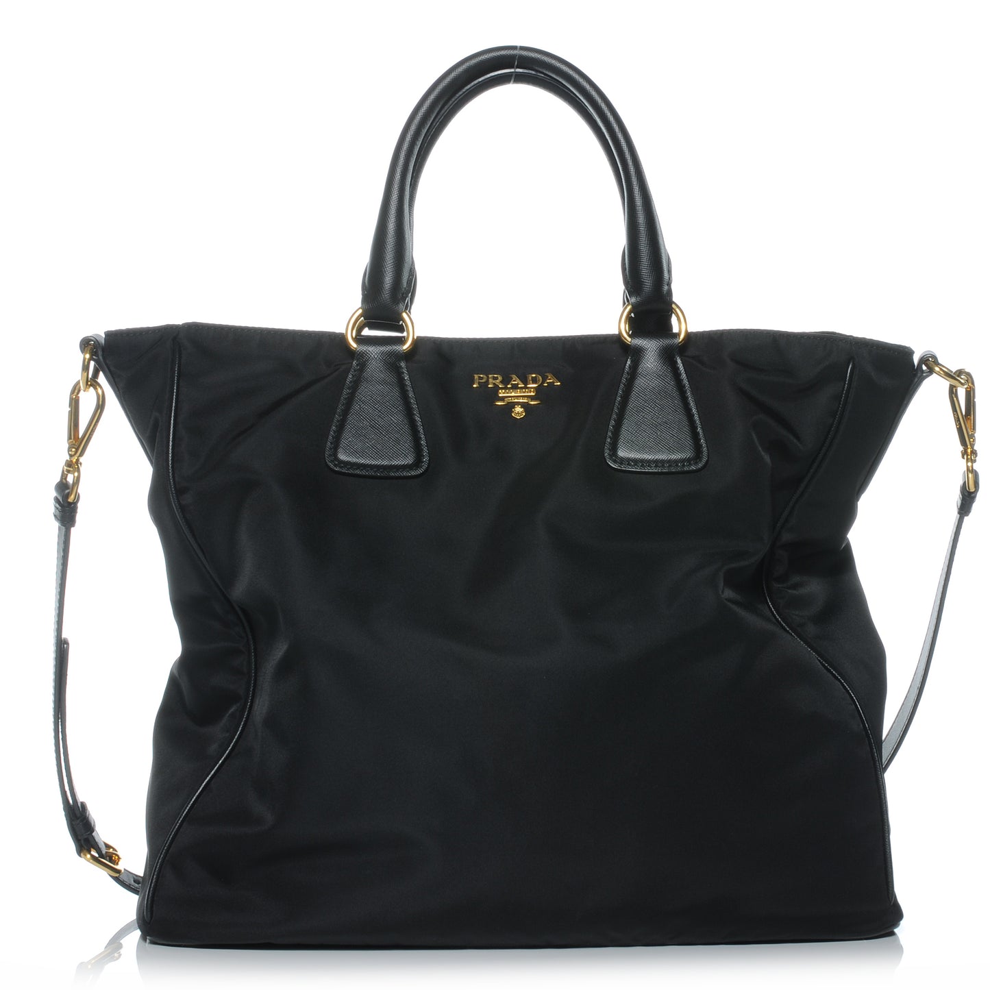 Tessuto Nylon Large Tote Nero Black