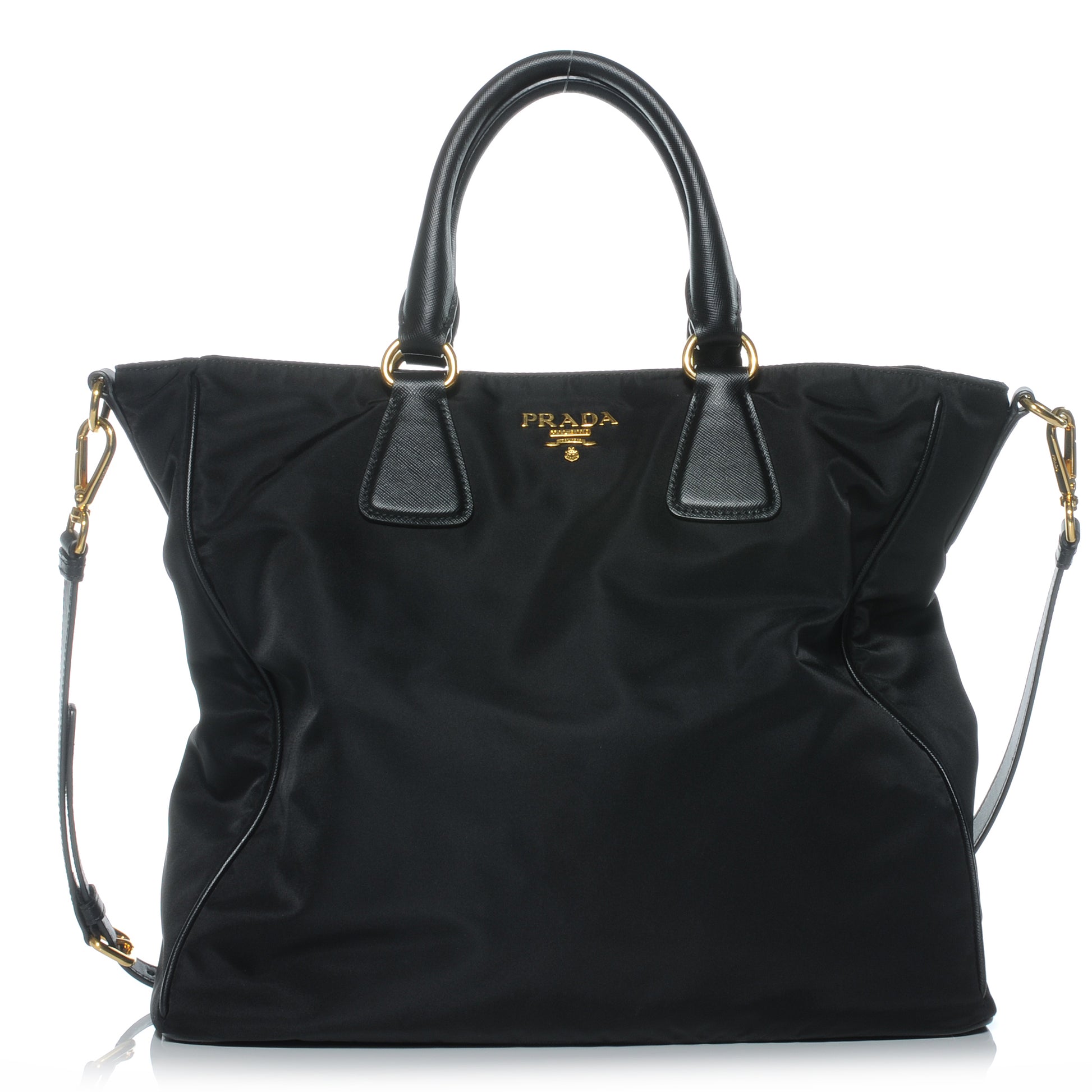 Prada Tessuto Nylon Large Tote Nero Black 1 of 9