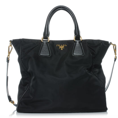 Prada Tessuto Nylon Large Tote Nero Black 1 of 9