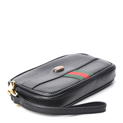 Gucci Calfskin Ophidia Phone Case Wristlet Black 3 of 9