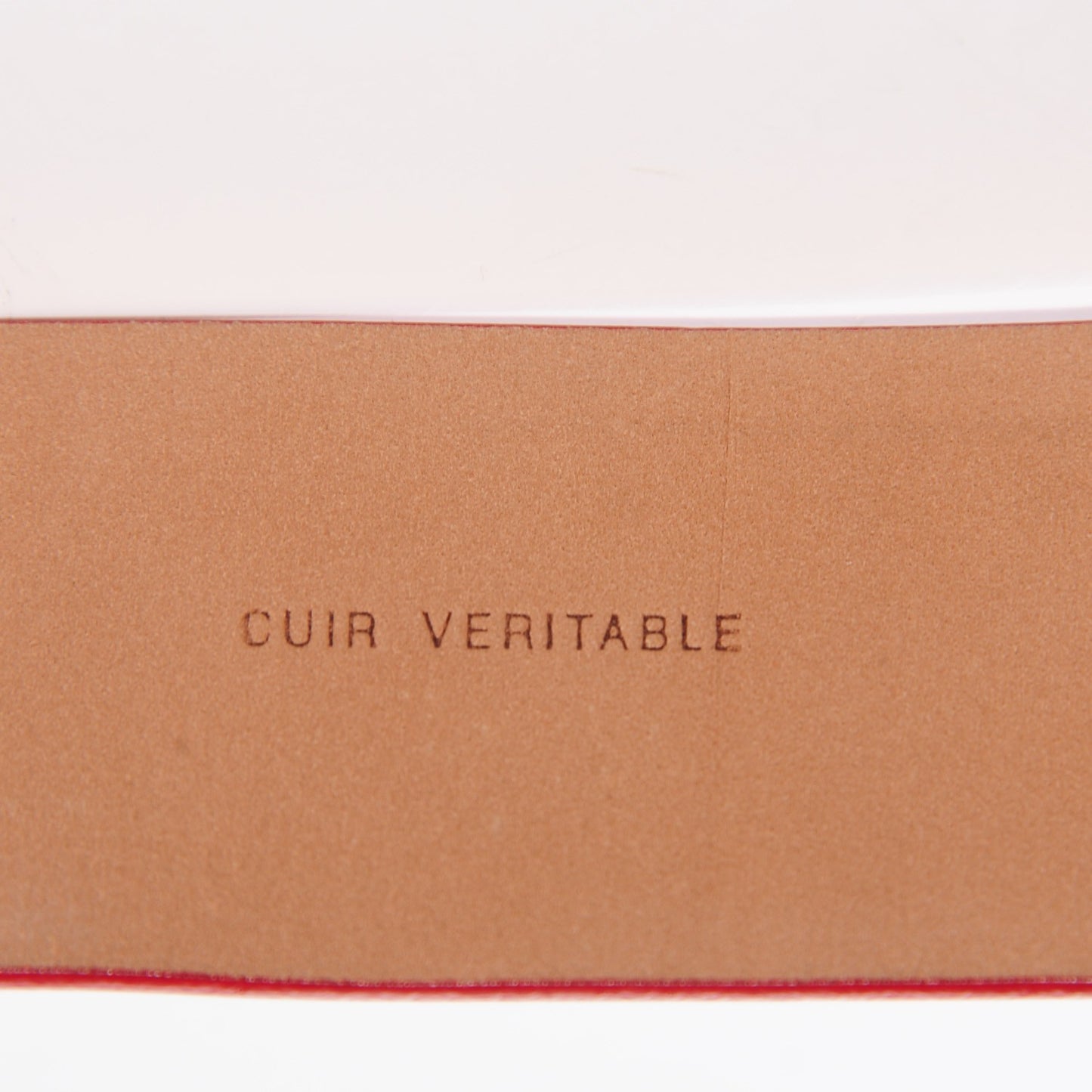 Patent Calfskin CC Logo Belt 85 34 Red