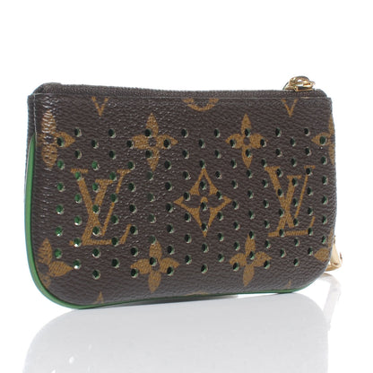 Louis Vuitton Monogram Perforated Key Pouch Green 3 of 7