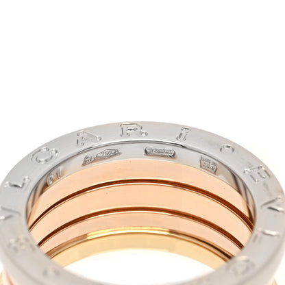 Bulgari 18K Rose White Yellow Gold B.Zero1 Four-Band Ring 51 5.75 5 of 7