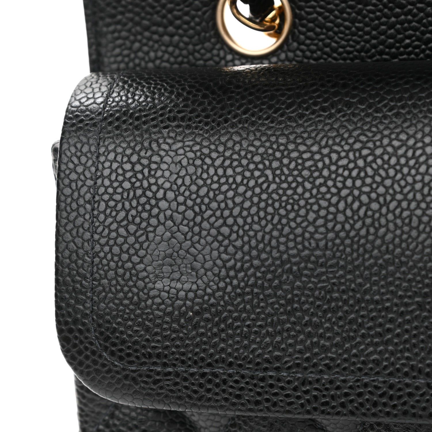 Chanel Caviar Quilted Medium Double Flap Black 13 of 15