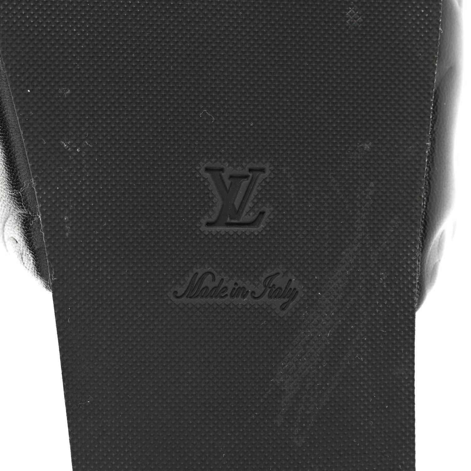 Louis Vuitton Lambskin Embossed Monogram Jumbo Flatform Mule Sandals 40 Black 8 of 9