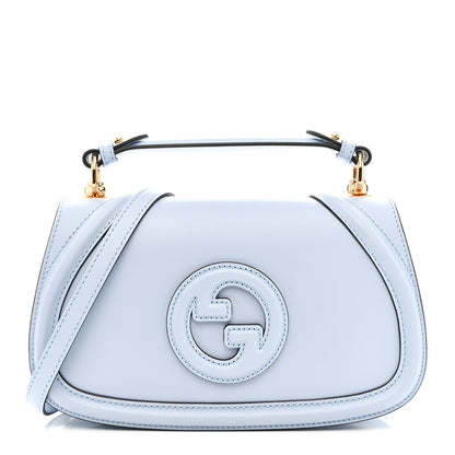 Gucci Roxy Calfskin Medium Blondie Top Handle Bag Cloudy Blue 1 of 10