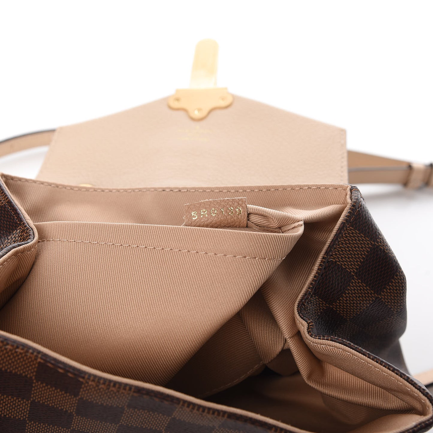 Damier Ebene Clapton Backpack Creme