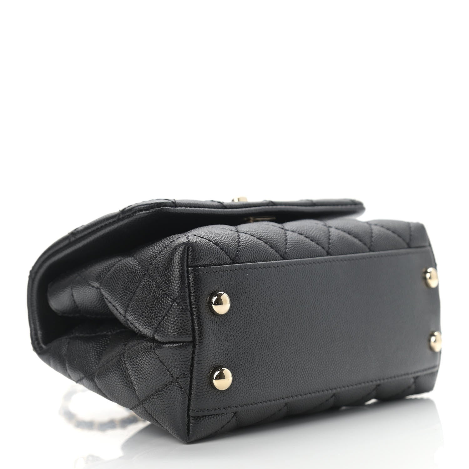 Chanel Caviar Quilted Extra Mini Coco Handle Flap Black 4 of 10