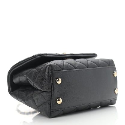 Chanel Caviar Quilted Extra Mini Coco Handle Flap Black 4 of 10