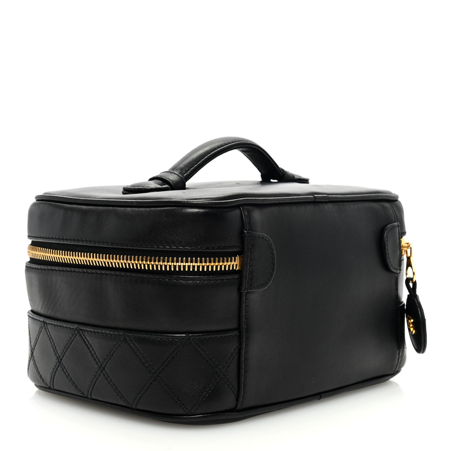 Chanel Lambskin Vanity Cosmetic Case Black 3 of 8