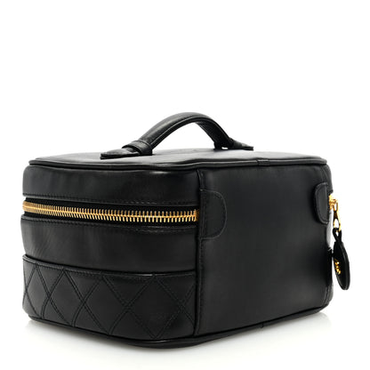 Chanel Lambskin Vanity Cosmetic Case Black 3 of 8