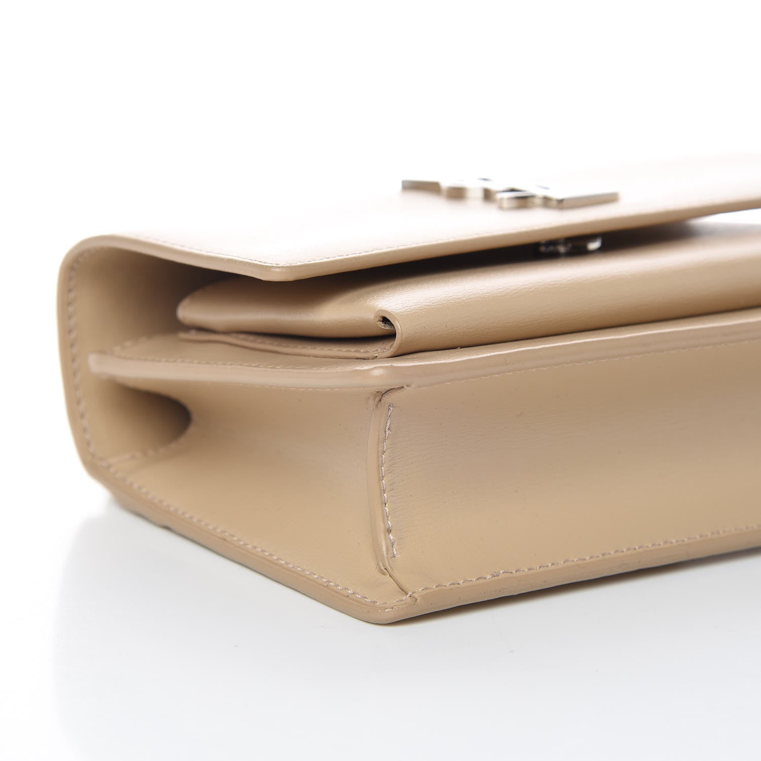 Saint Laurent Calfskin Monogram Sunset Chain Wallet Nude Powder 5 of 11