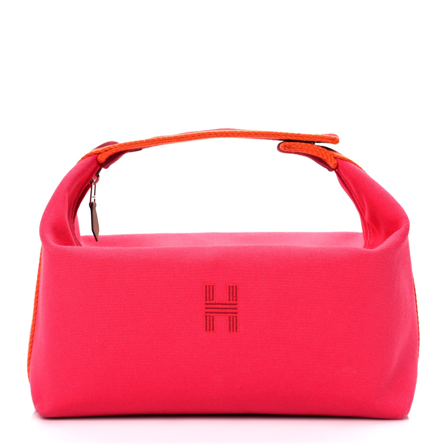 Hermes Canvas Large Bride-A-Brac Pouch Hibiscus 1 of 14