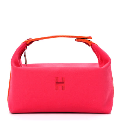 Hermes Canvas Large Bride-A-Brac Pouch Hibiscus 1 of 14