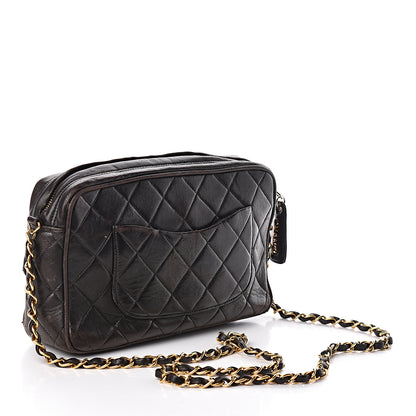 Chanel Lambskin Quilted Camera Case Black 3 of 15