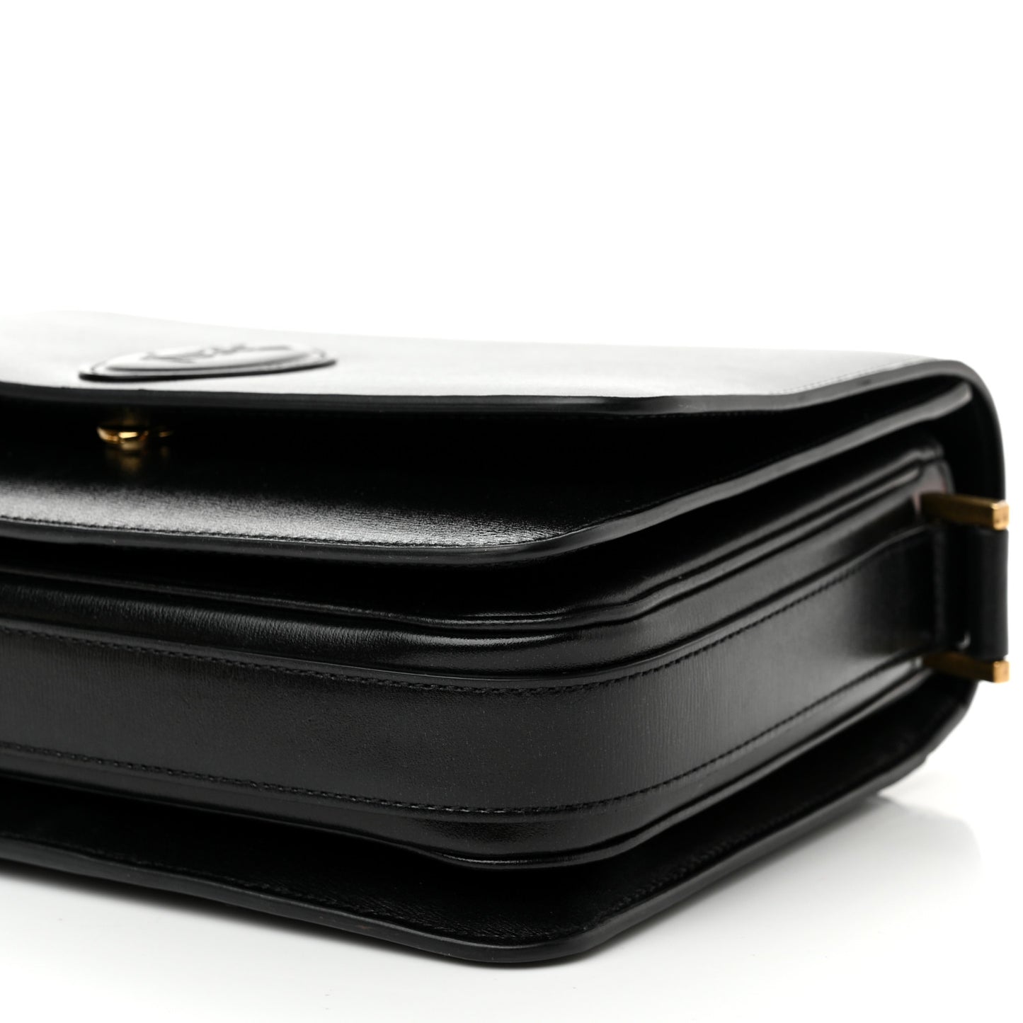 Calfskin Medium Le 61 Shoulder Bag Black
