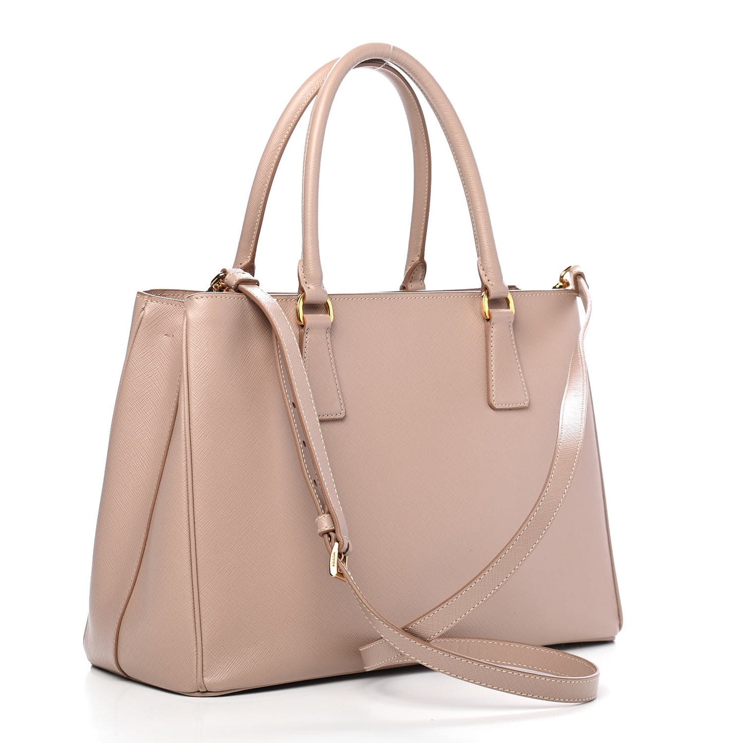 Saffiano Lux Medium Tote Cammeo