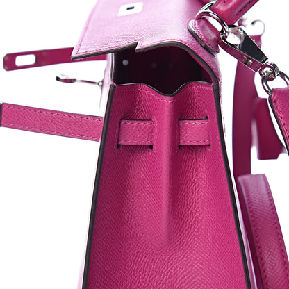 Hermes Epsom Kelly Sellier 25 Rose Pourpre 12 of 41