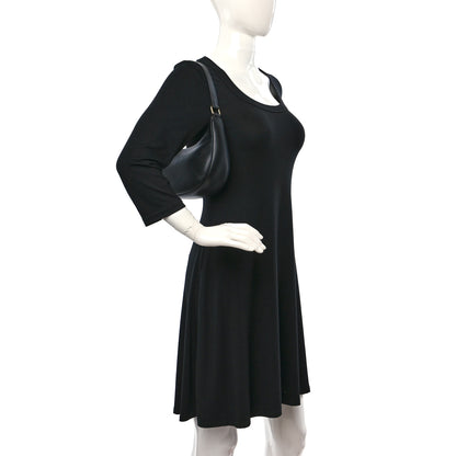 Celine Smooth Calfskin Medium Strap Ava Shoulder Bag Black 2 of 11