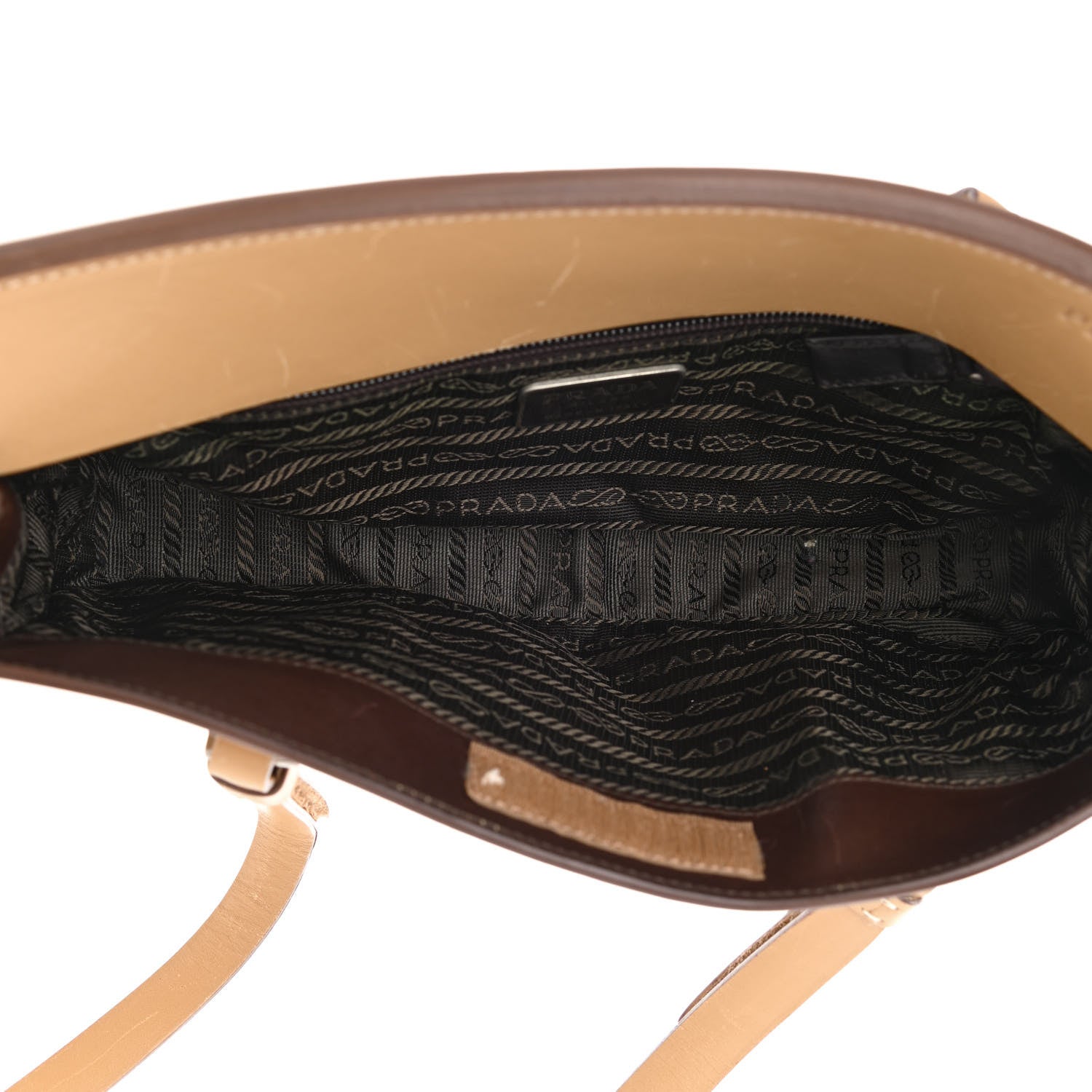 Prada Calfskin Shoulder Bag Sabbia 5 of 11
