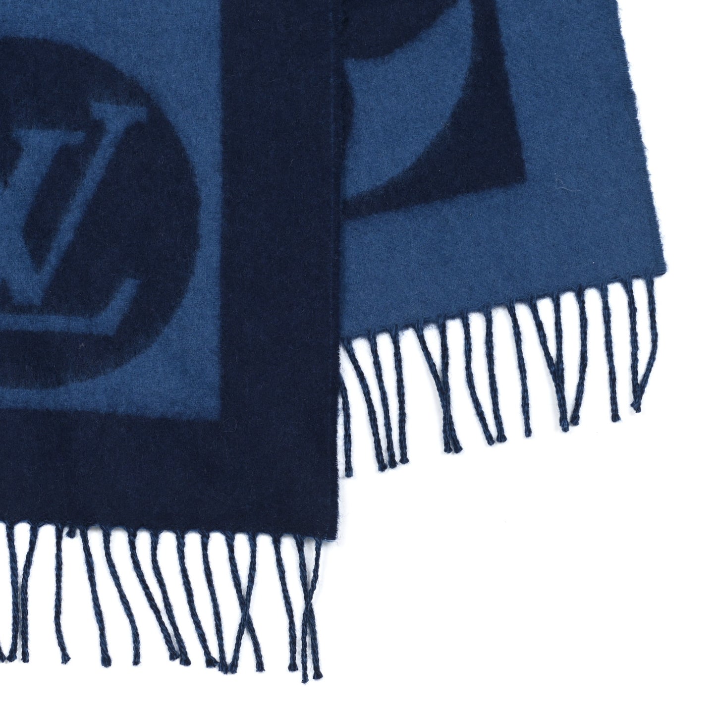 Lambswool Angora Cardiff Scarf Blue