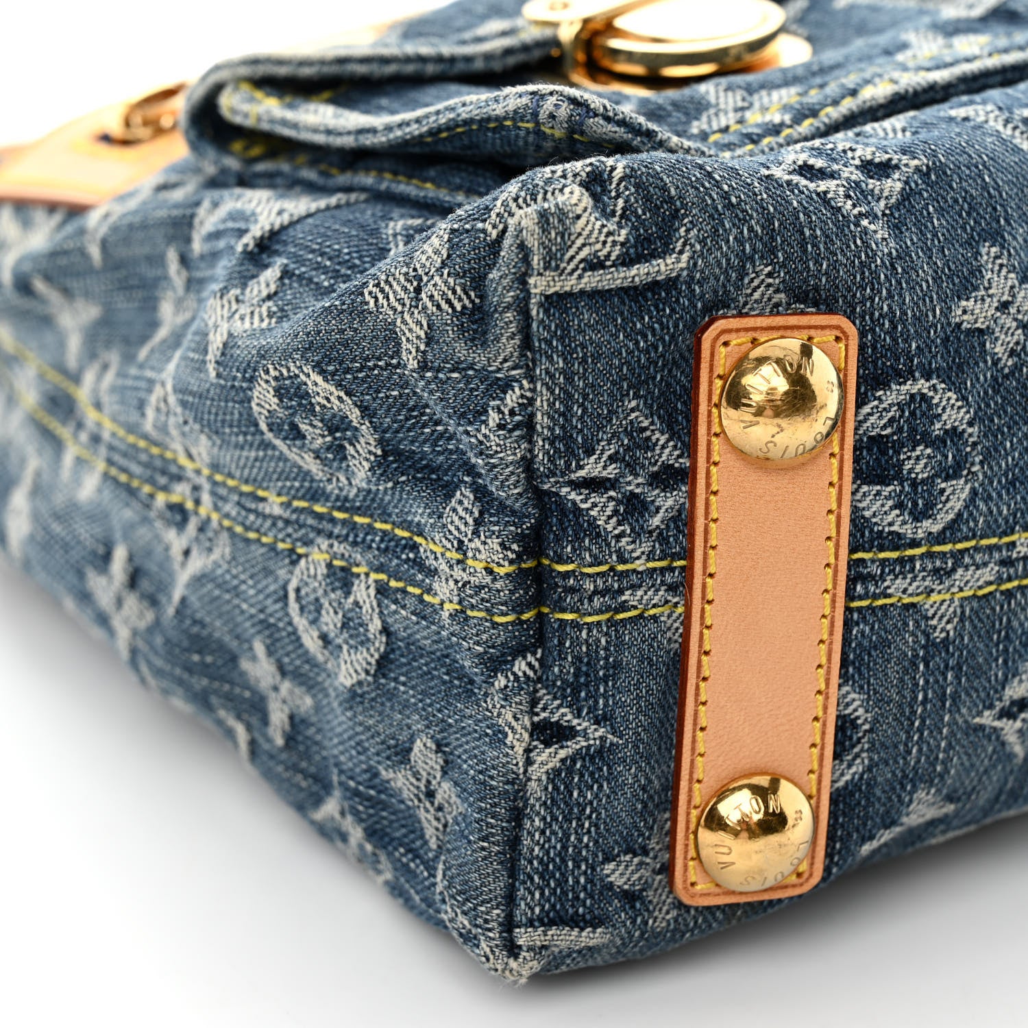 Louis Vuitton Monogram Denim Baggy PM Blue 8 of 10