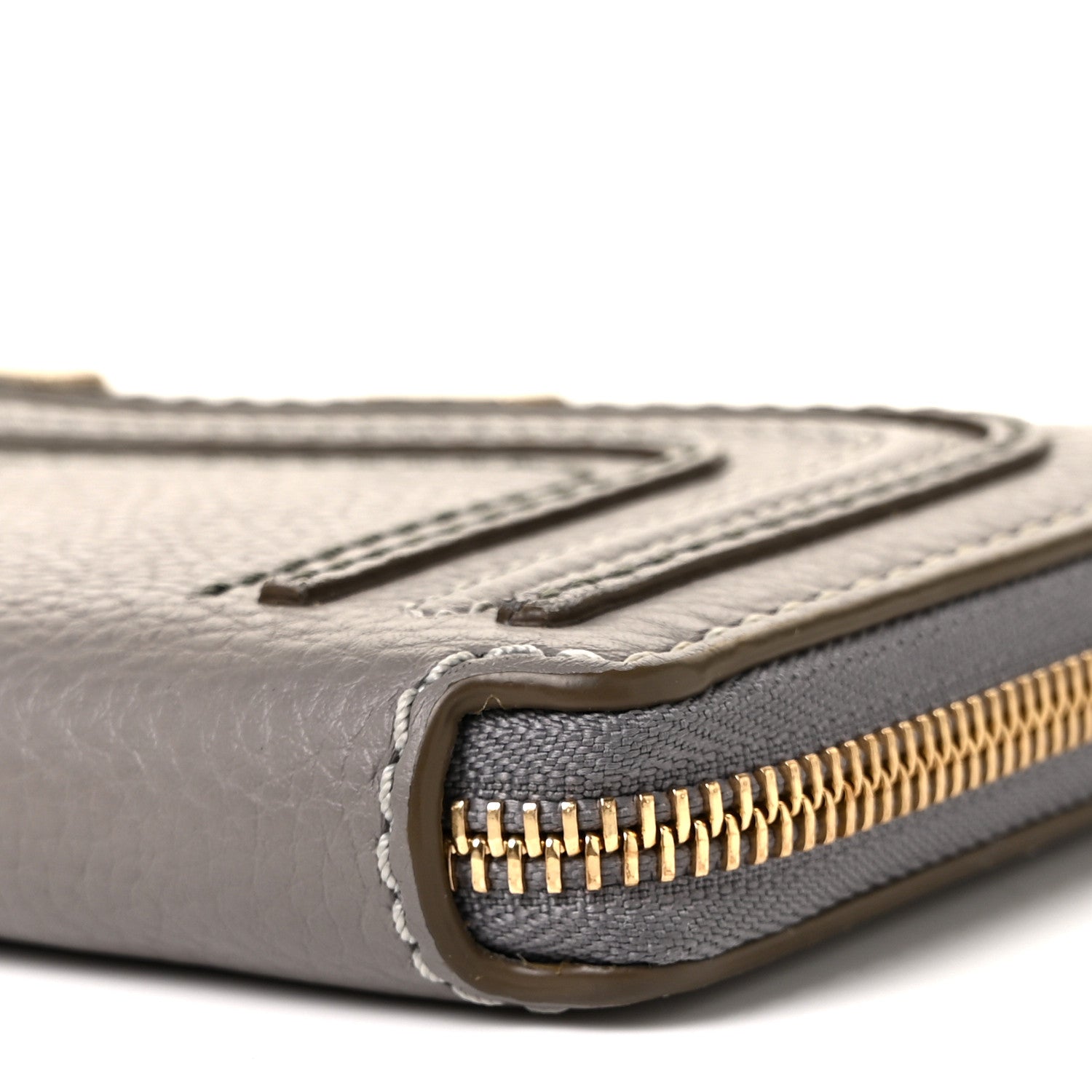 Chloe Calfskin Marcie Long Zip Around Wallet Cashmere Grey 8 of 10
