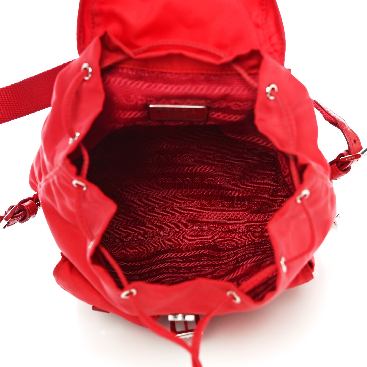 Nylon Vela Mini Crossbody Backpack Rosso