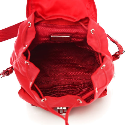 Prada Nylon Vela Mini Crossbody Backpack Rosso 5 of 16