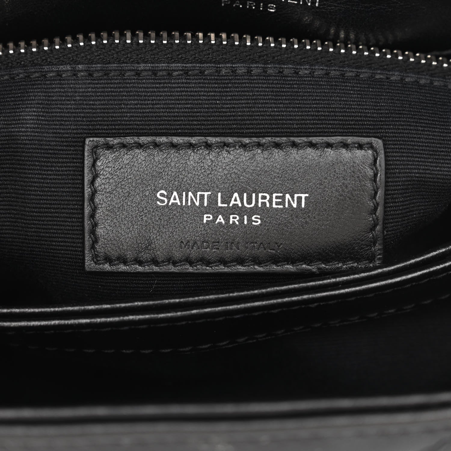 Saint Laurent Calfskin Y Quilted Monogram Toy Loulou Crossbody Bag Black 10 of 11