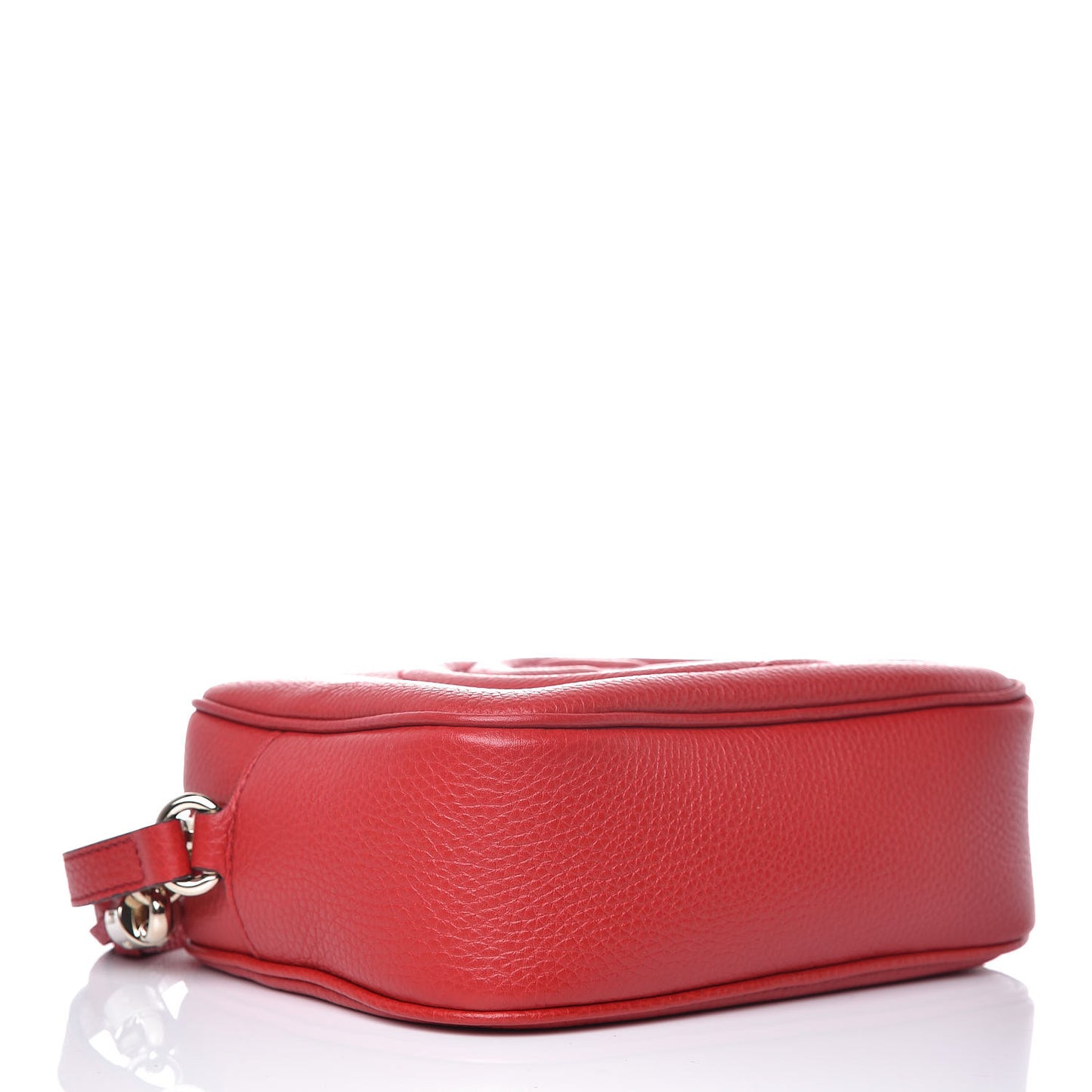 Pebbled Calfskin Small Soho Disco Bag Tabasco Red
