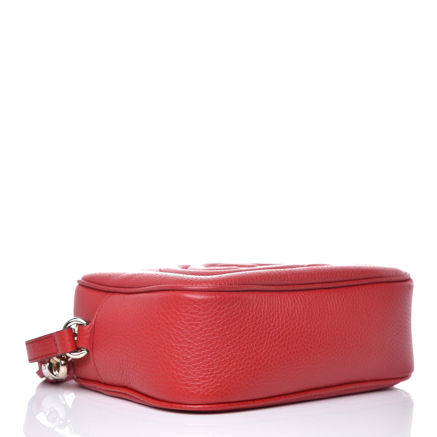 Gucci Pebbled Calfskin Small Soho Disco Bag Tabasco Red 4 of 9