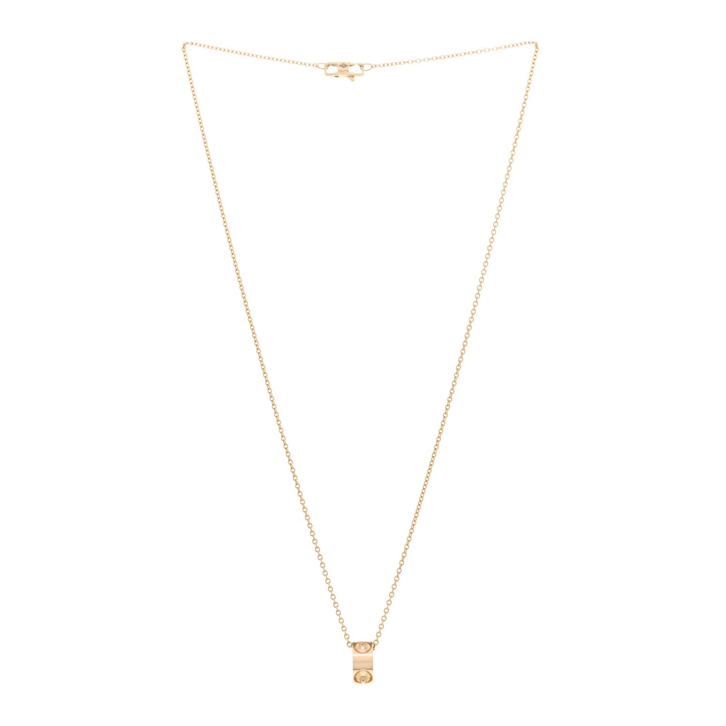 18K Yellow Gold Empreinte Pendant Necklace