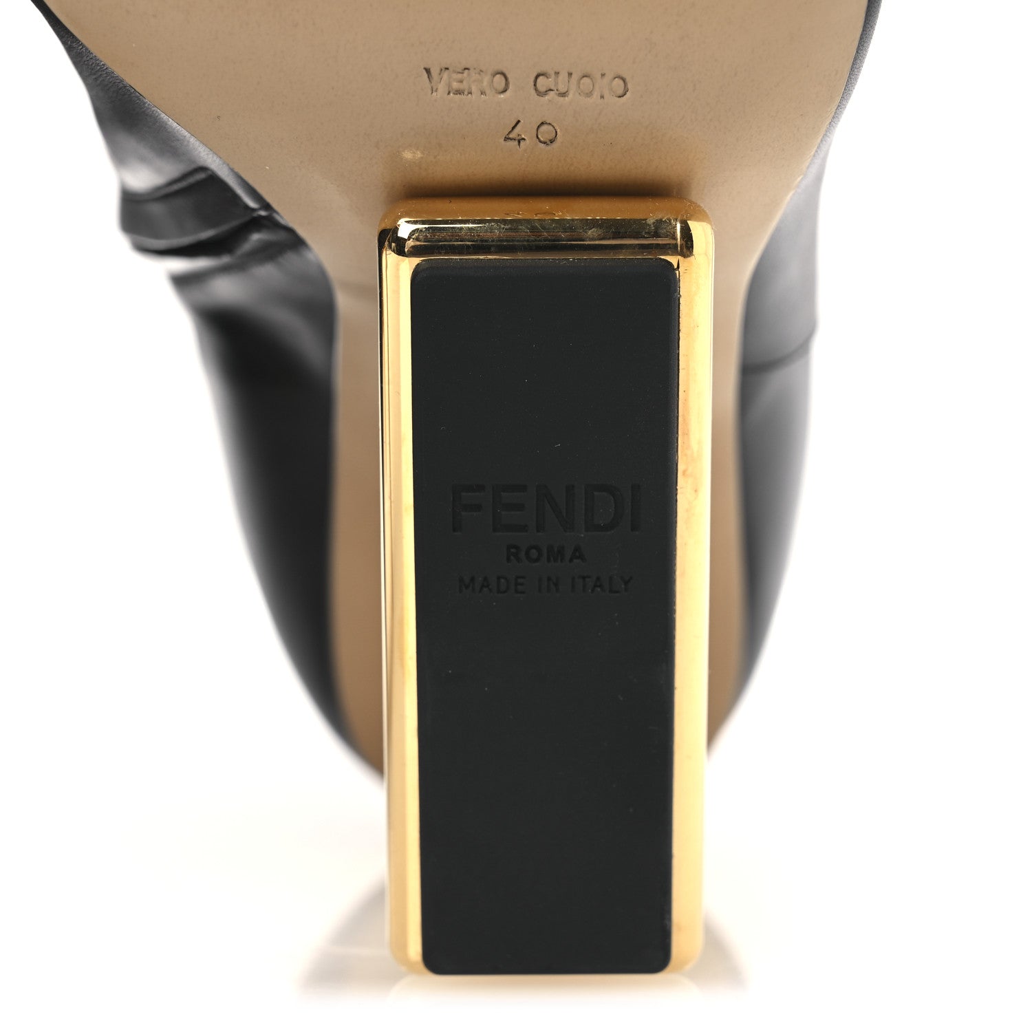 Fendi Nappa Fendi First 95mm Ankle Boots 40 Black 7 of 10