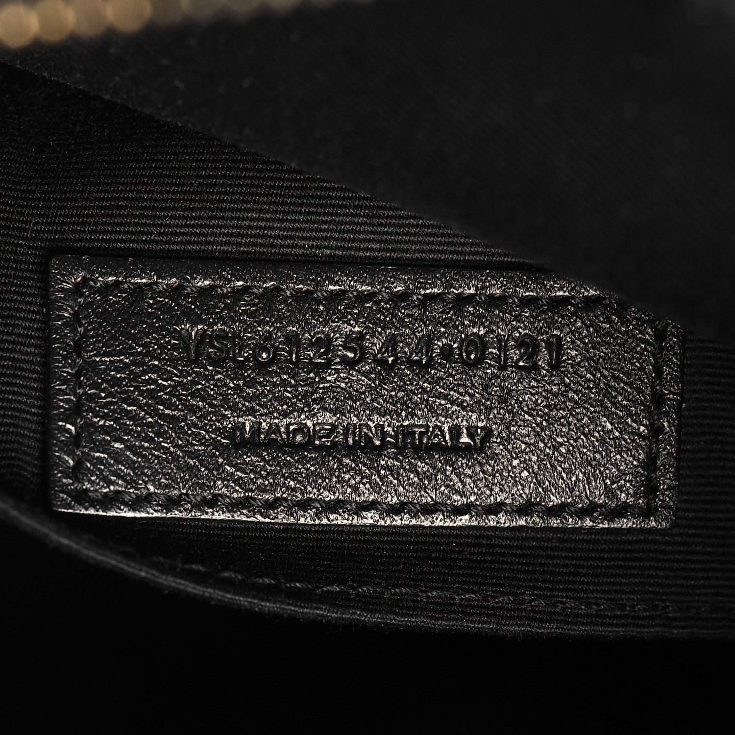 Saint Laurent Calfskin Matelasse Monogram Lou Camera Bag Black 7 of 11