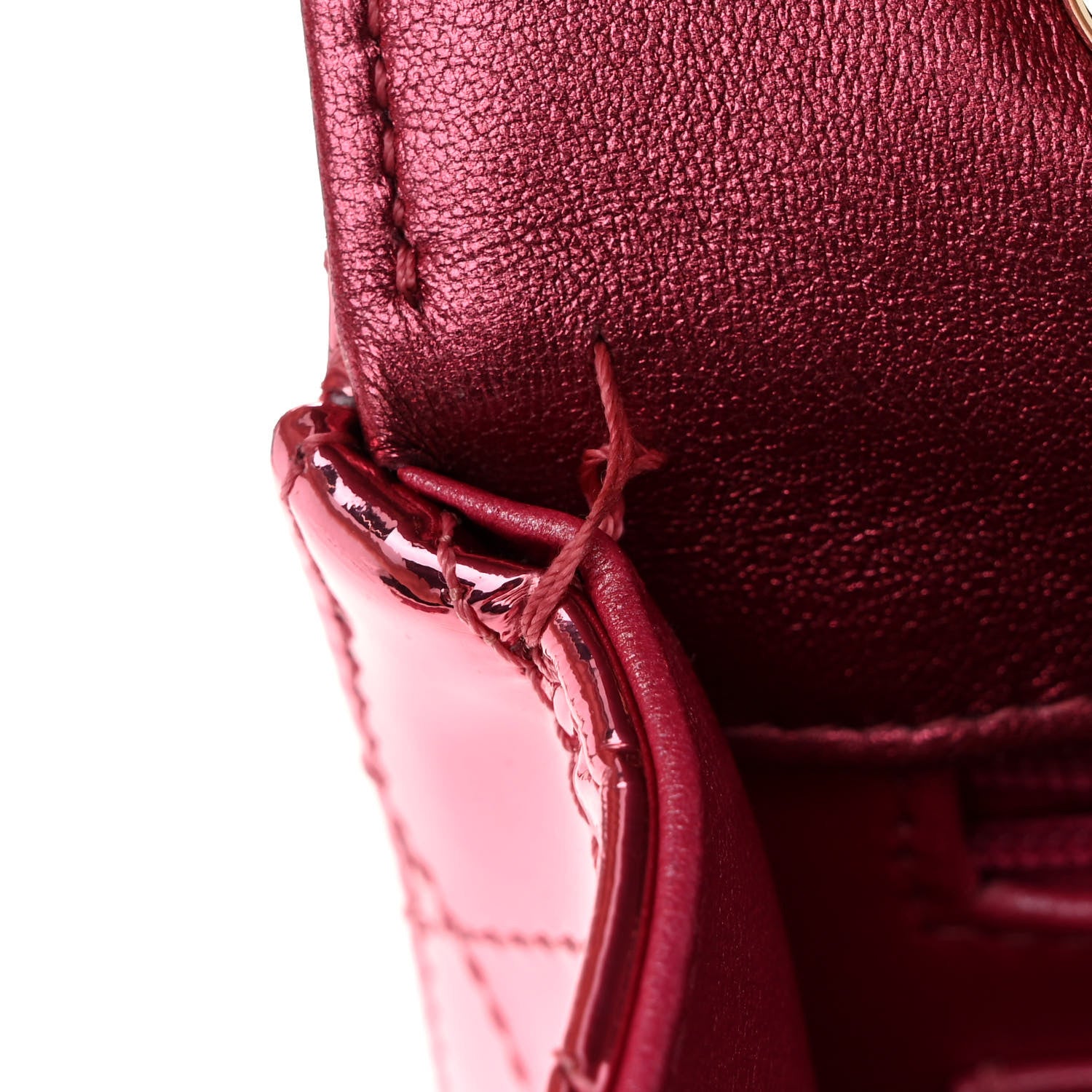 Chanel Mirror Calfskin Metallic Calfskin Quilted Hollywood Boulevard Backpack With Coin Purse Pink 8 of 12
